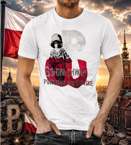 KOSZULKA PATRIOTYCZNI 63 DNI POLSKA WALCZY